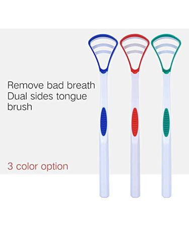 Red Tongue Cleaner - Gentle Tongue Scraper for Fresh Breath | International Shipping - Buy Online on GoSupps.com