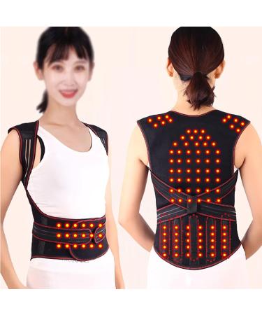 Back Brace Posture Corrector for Men & Women - Self Heating Magnetic Therapy Support Corset Vest for Upper & Lower Back Pain Relief (X-Large - Buy Online on GoSupps.com