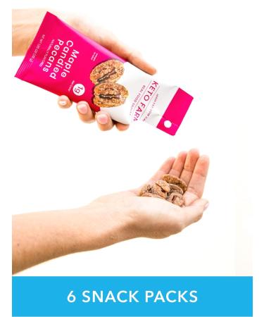 Keto Farms Keto Nuts Trail Mix Snack Packs - Variety Pack of Healthy Candied Nuts - Keto-Friendly Snacks for Adults - 1 oz Bags (6 Servings) - Buy Online on GoSupps.com