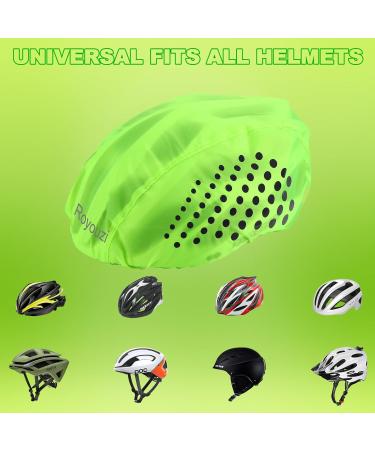 Royouzi Bicycle Helmet Cover Set - Waterproof Reflective Protection for Kids & Unisex Helmets | 2-Piece Rain Gear - Buy Online on GoSupps.com