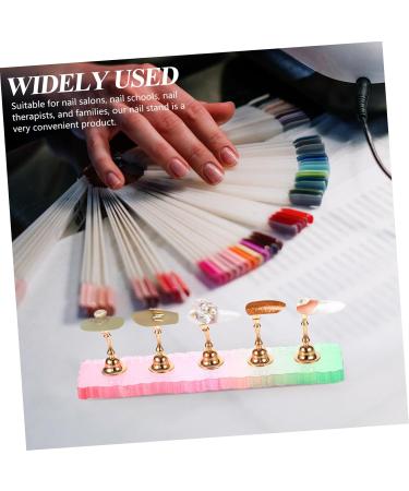 minkissy 3 Sets Artificial Nails Display Holder Fake Nails Display Holder Fake Nail Tips Training Nail Stands Nail Holder for Painting Nails Crystal Stand Acrylic With Base - Buy Online on GoSupps.com