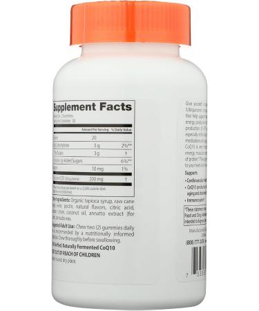 Buy Doctors Best CoQ10 Gummies Mango - 60 Count | Premium Quality Boost Energy & Heart Health International Shipping Available - Buy Online on GoSupps.com