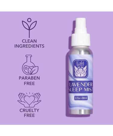 Laki Naturals Lavender Sleep Mist Travel Size & Full Size Set (2.7oz + 1oz) Lavender Essential Oil Spray for Bedding & Room | Aromatherapy Mist Lavender & Travel Size ( 2.7 oz Bottle & 1 oz Bottle) - Buy Online on GoSupps.com