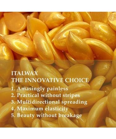 Italwax Luxury Full Body 1kg Peelable Wax for Hair Removal without Strips Rosin Free Formula Ideal for Sensitive Skin Recommend - Buy Online on GoSupps.com