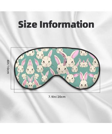 Bunny Cute Print Double-Sided Eye Mask | Soft Light Blocking for Better Sleep Quality - Shop Internationally - Buy Online on GoSupps.com