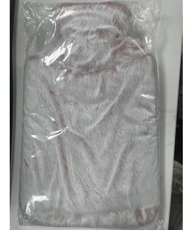 Bolei 2L Hot Water Bottle with Soft Cover | Exhaustion-Proof Natural Rubber Bed Bottle & Hand Warmer | Pain Relief for Kids & Adults | Fluffy Kangaroo Pocket - Pink - Buy Online on GoSupps.com