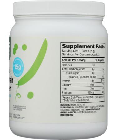 365 by Whole Foods Market Organic Pea Protein 16 Ounce 1 Pound (Pack of 1) - Buy Online on GoSupps.com
