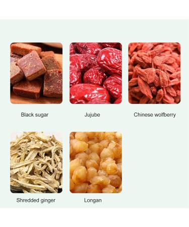 Black Sugar Ginger Jujube Tea Chinese Traditional Longan Wolfberry Healthy Tea Brown Sugar Ginger Red Dates Tea for Home Office Hotel - Buy Online on GoSupps.com