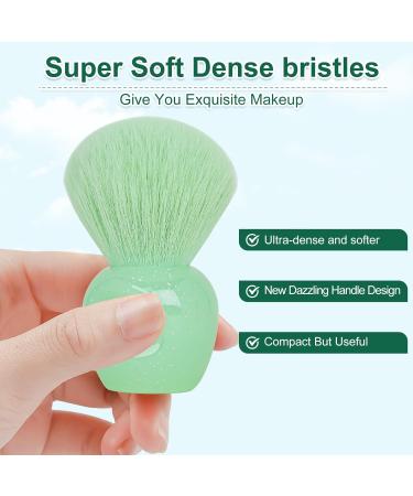 Buy Premium Synthetic Mini Apple Shape Makeup Brushes - Kabuki Blush Foundation & Nail Powder Brush in Fruit Green - Buy Online on GoSupps.com