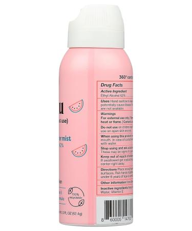 Buy Emu Watermelon Hand Sanitizer Mist 2.2oz Refreshing & Effective | International Shipping Available - Buy Online on GoSupps.com