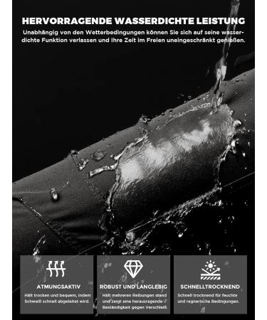 Shop WasporNow Waterproof Hiking Trousers | Summer Stretch Tactical Pants for Active Trekking - 5 Pockets XL Gray - Buy Online on GoSupps.com