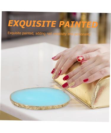  minkissy Minkissy 4 Piece Nail Palette Nail Polish Holder Nail Mixing Palette Manicure Mixing Tray Nail Art Palette Nail Polish Mixing Palette Makeup Palette Nail Art Palette Resin Palette - Buy Online on GoSupps.com