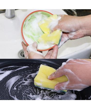 Heavy Duty Scrub Sponge 12pcs Kitchen Scrubbing Sponges 3.9 2.8 1.2inch Cellulose Sponge Cleaning Sponge Scourers Multi-Use for Kitchen Bathroom Furniture Dishes Car - Buy Online on GoSupps.com
