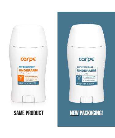 Carpe Underarm Antiperspirant Deodorant Advanced Sweat & Odor Protection Formula - Deodorant for Men & Women - Mountain Breeze Mountain Breeze 1.69 Fl Oz (Pack of 1) - Buy Online on GoSupps.com