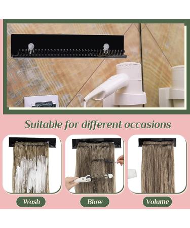 Slinsmei Black Hair Extensions Holder - Secures Extra Wide Wefts | 11.6 Inch Professional Styling Tool for Beaded & Hand Tied Wefts | Pack of 1 - Buy Online on GoSupps.com