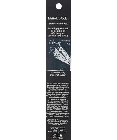 e.l.f. Matte Lip Color - Mulberry Maven | Long-lasting & Rich Color | Shop Internationally - Buy Online on GoSupps.com