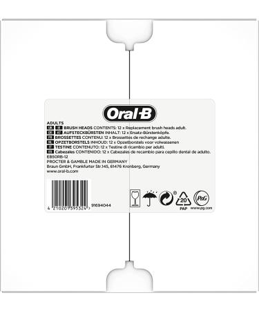 Oral-B CrossAction Toothbrush Heads with CleanMaximiser - 12 Pack - Buy Online on GoSupps.com
