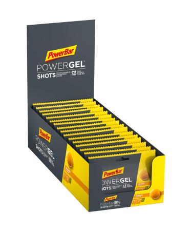 PowerBar PowerGel Shots Orange 16x60g - High Carb Energy Gummies + C2MAX - Buy Online on GoSupps.com