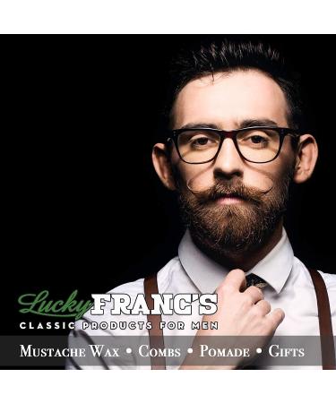 Lucky Franc's Unscented Mustache Wax - Strong Hold Men's Styling Wax - 2 Ounces - Buy Online on GoSupps.com