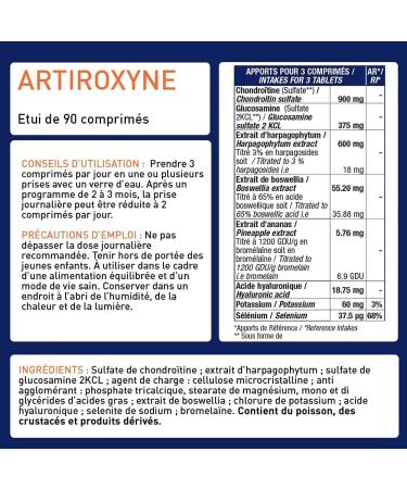 Artiroxyne Joint Supplement - Sensitive Joints - Joint Well-Being Flexibility - Glucosamine Sulfate 2KCL & Boswellia - 60J - French Laboratory - Pack of 2 Eric Favre - Buy Online on GoSupps.com