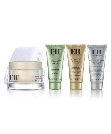 Emma Hardie Cleanse Hydrate & Protect Gift Set - Moringa Cleansing Balm Midas Touch Cream & SPF30 Moisturiser | Natural & Cruelty Free | International Shipping Available - Buy Online on GoSupps.com