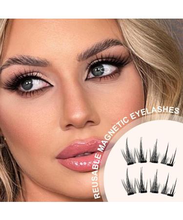 False Eyelashes Magnetic Natural Lashes Kit With Applicator | Easy To Wear And Remove Fake Eyelashes For Daily Makeup - Buy Online on GoSupps.com