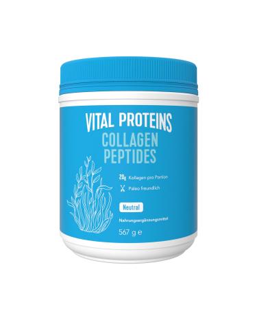Vital protein collages peptides powder |Tasteful collagen hydrolysate | without additives |Easy preparation soluble in warm or cold foods567g 567 g (1 Pack)