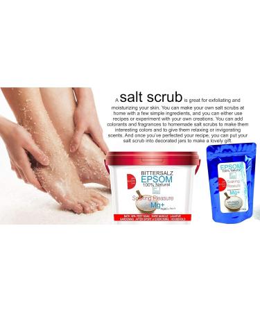 Organic Magnesium Epsom Salt - Bath Salts and Tired Legs Calluses Muscle Recovery Relaxation Magnesium Skin Recharge Ex - Buy Online on GoSupps.com