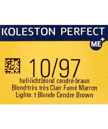 WELLA Koleston Perfect Me+ Rich Naturals Light Blonde Cendr-Brown 10/97 Hair Colour Cream 60ml - Buy Online on GoSupps.com
