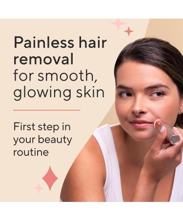 Finishing Touch Flawless Facial Hair Remover for Women - Rose Gold Electric Razor with LED Light & Eco-Friendly Packaging - Buy Online on GoSupps.com