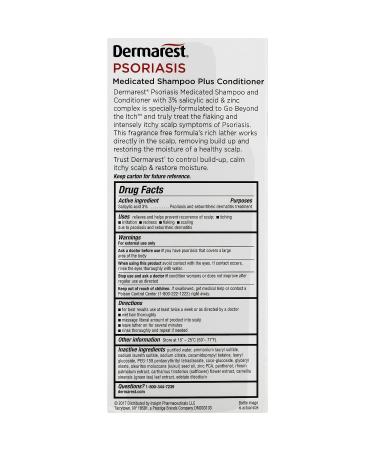 Dermarest Psoriasis Medicated Shampoo + Conditioner 8 oz + Medicated Treatment Gel 4 oz - Buy Online on GoSupps.com