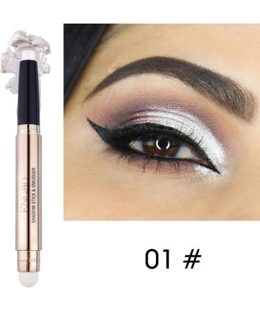 Eye Shadow Sticks 6 Colors Eyeshadow Stick Waterproof Eye Shadow Highlighter Stick for Natural Makeup Girls and Women Pochy A(1# 6#) - Buy Online on GoSupps.com
