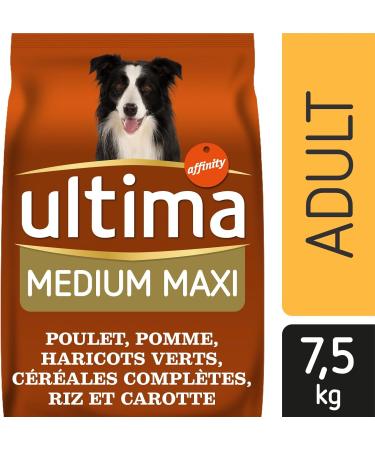 Ultima Medium-Maxi Adult Chicken Rice Croquettes for Dogs 7.5kg - Buy Online on GoSupps.com