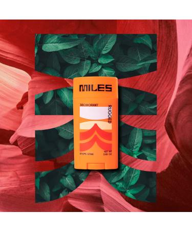 Miles Kids Deodorant for Boys and Girls - Aluminum Free Deodorant for Kids and Teens Natural Hypoallergenic Made in USA - Rugged Scent 2-Pack Rugged 2.65 Ounce (Pack of 2) - Buy Online on GoSupps.com