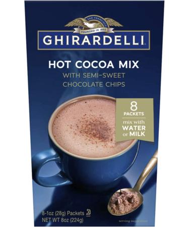 Ghirardelli Hot Cocoa with Semi-Sweet Chocolate Chips - 16 packets - Buy Online on GoSupps.com