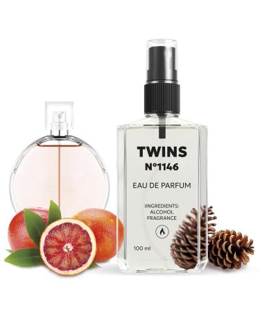 TWINS Impression of Chance Eau Vive | Perfume for Women Eau de Parfum | No.1146 | 3.4 Fl Oz / 100 ml Chanel Chance Eau Vive Impression