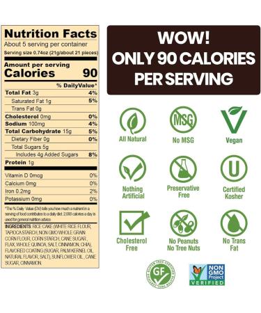 Drizzilicious Cinnamon Swirl Mini Rice Crisp Non GMO 4 Ounces (Pack Of 12) - Buy Online on GoSupps.com