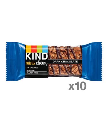 KIND Bar Minis Dark Chocolate Chewy Bars - Gluten Free, 100 Calories, Low Sugar - 80 Count (0.81 oz each) - Buy Online on GoSupps.com
