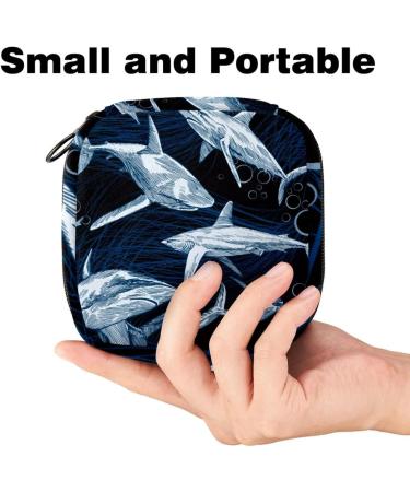 Cool Sharks Storage Bags for Women | Portable Menstrual & Bandage Holder | Multi-Colored For School & Office - Buy Online on GoSupps.com