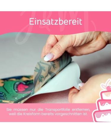 J & M Deco Edible Cake Topper - Dino Motif Birthday Decoration - Fondant Cake Toppers - 20cm Dinosaur Theme - Perfect for Celebrations - Buy Online on GoSupps.com