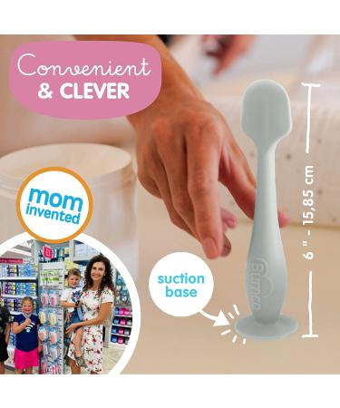 Bumco Baby Diaper Rash Cream Applicator - Baby Bum Brush for Butt Paste - Newborn Essentials and Baby Shower Gift - Gray - Buy Online on GoSupps.com