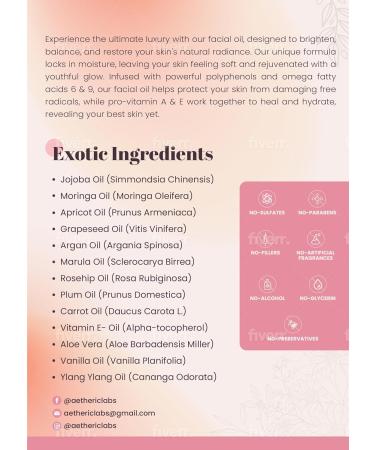 Buy 100% Natural Vegan Anti-Aging Facial Beauty Oil - Shop Internationally - Buy Online on GoSupps.com
