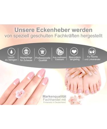 Buy Small Corner Lifter Foot Care Tool - Stainless Steel Nail Lifter & Pedicure Instrument with Case - Specialist Quality - Buy Online on GoSupps.com