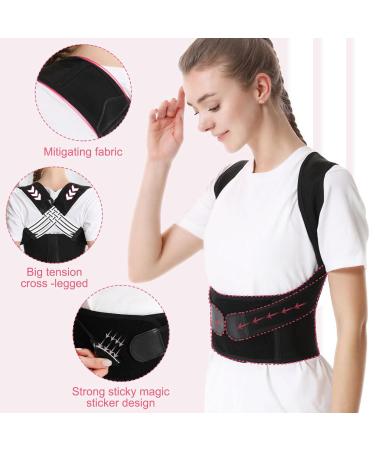 LINXINS Back Brace Posture Corrector for Women Men Back Straightener Posture Corrector Adjustable Back Posture Belt Office Home Gym Unisex - Buy Online on GoSupps.com