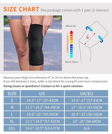 CAMBIVO 2 Pack Knee Brace (Black XL) & 2 Pack Elbow Brace (Black L) - Support and Compression for Joints - Buy Online on GoSupps.com