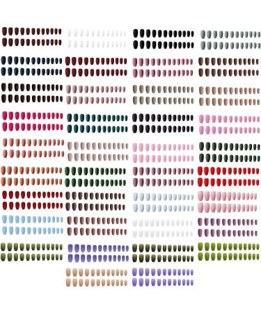 2 Set of 1 Set Press on Nails Medium Extension Long Matte Fingernails Fashion Decals Full Cover Ballerina Salon DIY Manicure Kit - Buy Online on GoSupps.com