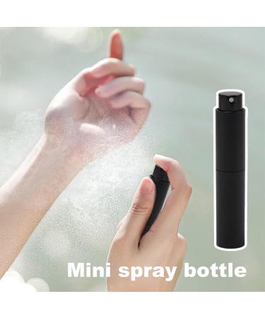 Joberio 10ML Travel Perfume Bottle - 4 Refillable & Travel Size Perfume Bottle | Portable Small Perfume Atomizer | Empty Cologne Dispenser Sprayer Bottle | Small Spray Bottle for Men and Women Black - Buy Online on GoSupps.com