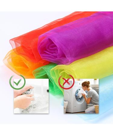 Dalaetus 24-Piece Colorful Dance & Juggling Towels - Chiffon Sensory Towels in 22 Colors for Dance Juggling and Decoration - Buy Online on GoSupps.com