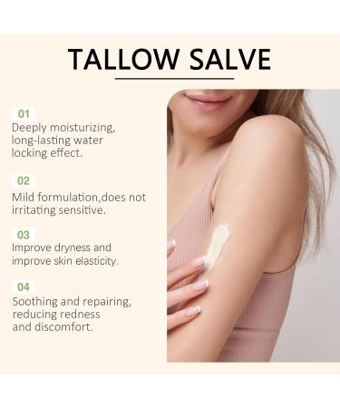  homomdy Vanilla and tallow cream natural tallow face moisturizer deeply nourishing for face and body improves elasticity long-lasting comfort softens dry skin (2pcs) - Buy Online on GoSupps.com