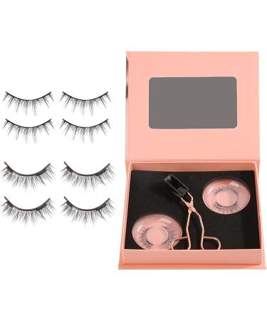 Magnetic False Eyelash Eyelashes Short Set with 2 Pairs Magnetic False Eyelashes for Parties Natural Lashes for Weddings Birthday Gifts(size:A) - Buy Online on GoSupps.com